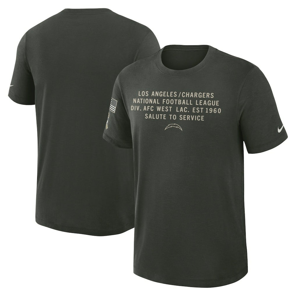 2025 Salute to Service Sideline Slub Dri-FIT T-Shirt - Los Angeles Chargers