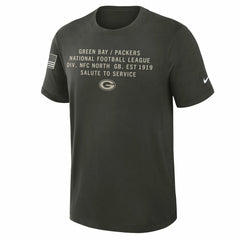 2025 Salute to Service Sideline Slub Dri-FIT T-Shirt - Green Bay Packers
