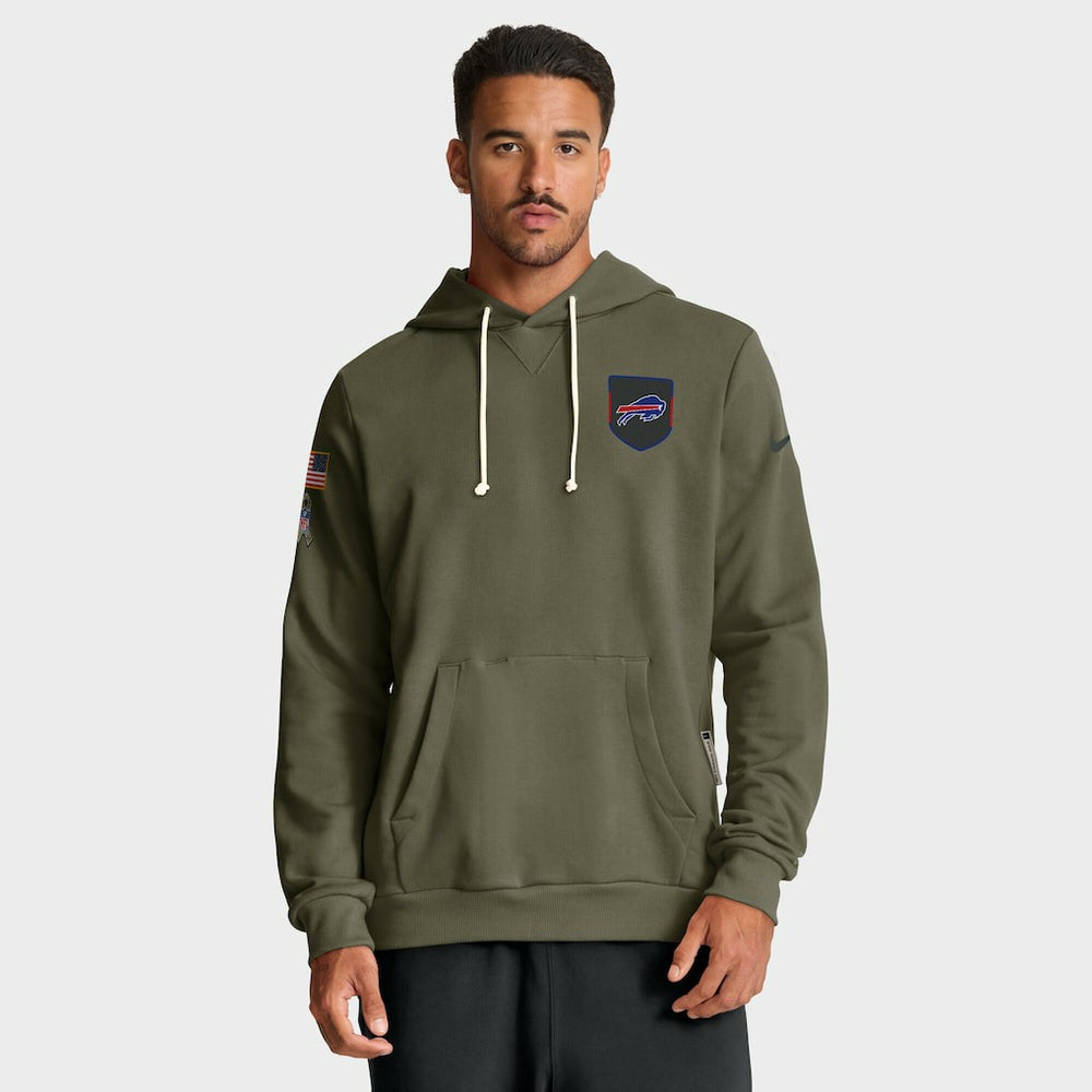 Big & Tall 2025 Salute to Service Sideline Dominant Force Dri-FIT Hoodie - Buffalo Bills