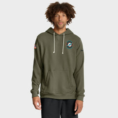 Big & Tall 2025 Salute to Service Sideline Dominant Force Dri-FIT Hoodie - Miami Dolphins
