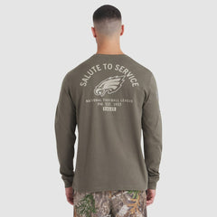 2025 Salute to Service Sideline Long Sleeve T-Shirt - Philadelphia Eagles