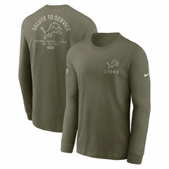 2025 Salute to Service Sideline Long Sleeve T-Shirt - Detroit Lions
