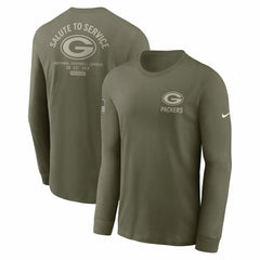 2025 Salute to Service Sideline Long Sleeve T-Shirt - Green Bay Packers