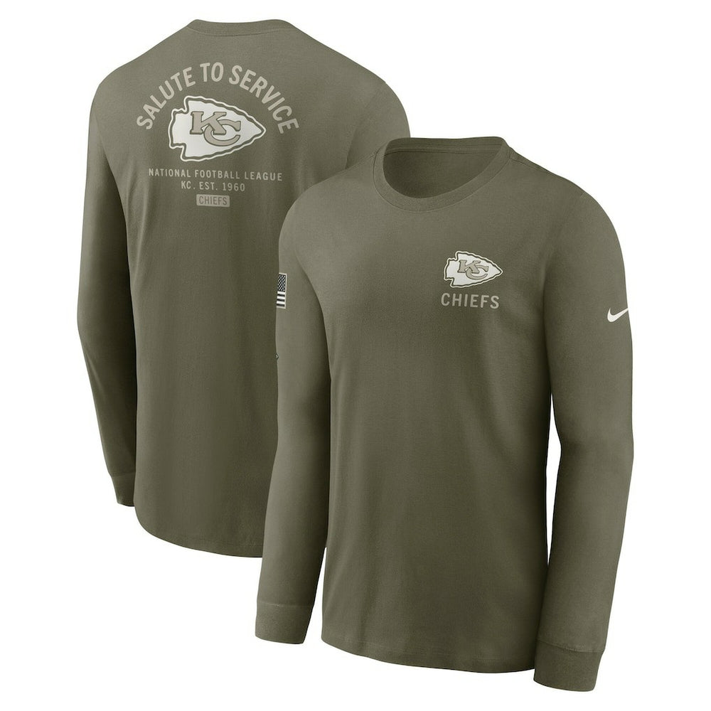 2025 Salute to Service Sideline Long Sleeve T-Shirt - Kansas City Chiefs