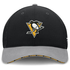 NHL Black Pittsburgh Penguins Fanatics Fundamentals Span Flex Hat
