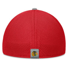 NHL Red Chicago Blackhawks Fanatics Fundamentals Span Flex Hat