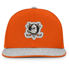 NHL Orange Anaheim Ducks Fanatics Fundamentals Loden Snapback Hat