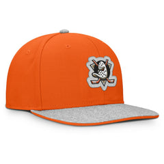 NHL Orange Anaheim Ducks Fanatics Fundamentals Loden Snapback Hat