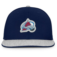 NHL Navy Colorado Avalanche Fanatics Fundamentals Loden Snapback Hat