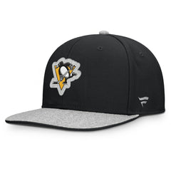 NHL Black Pittsburgh Penguins Fanatics Fundamentals Loden Snapback Hat