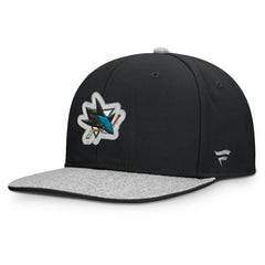NHL Black San Jose Sharks Fanatics Fundamentals Loden Snapback Hat