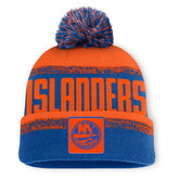 NHL Royal/Orange New York Islanders Fanatics Fundamentals Thrive Cuffed Knit Hat with Pom