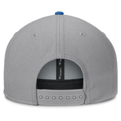 NHL Gray New York Rangers Fanatics Fundamentals Duo Split Logo Snapback Hat