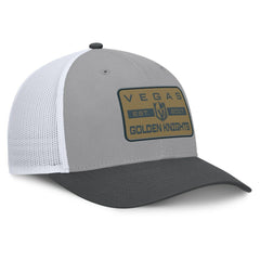 NHL Gray/Charcoal Vegas Golden Knights Fanatics Fundamental Adapt Trucker Adjustable Hat