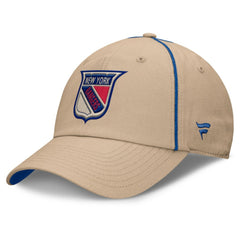 NHL Tan New York Rangers Fanatics Heritage Setoff Adjustable Hat