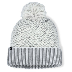 NHL White/Gray Chicago Blackhawks Fanatics Women's Fundamental Mist Cuffed Knit Hat with Pom