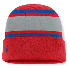 NHL Red Washington Capitals Fanatics Heritage Varsity Cuffed Knit Hat