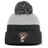 NHL Black/Gray Philadelphia Flyers Fanatics Authentic Pro Home Ice Cuffed Knit Hat with Pom