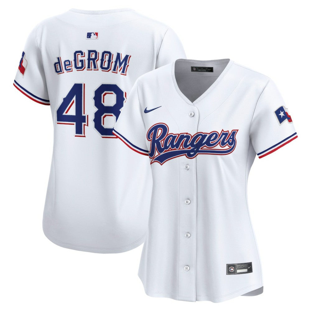 MLB Jacob deGrom Texas Rangers Nike Women's Home Limited Player Jersey