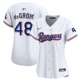 MLB Jacob deGrom Texas Rangers Nike Women's Home Limited Player Jersey