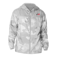 NHL Gray Carolina Hurricanes Columbia Camo Flash Challenger Omni-Shade Full-Zip Hoodie Windbreaker