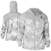 NHL Gray Seattle Kraken Columbia Camo Flash Challenger Omni-Shade Full-Zip Hoodie Windbreaker