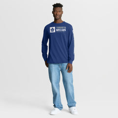 NHL Blue Toronto Maple Leafs Fanatics Goal Crease Legacy Long Sleeve T-Shirt