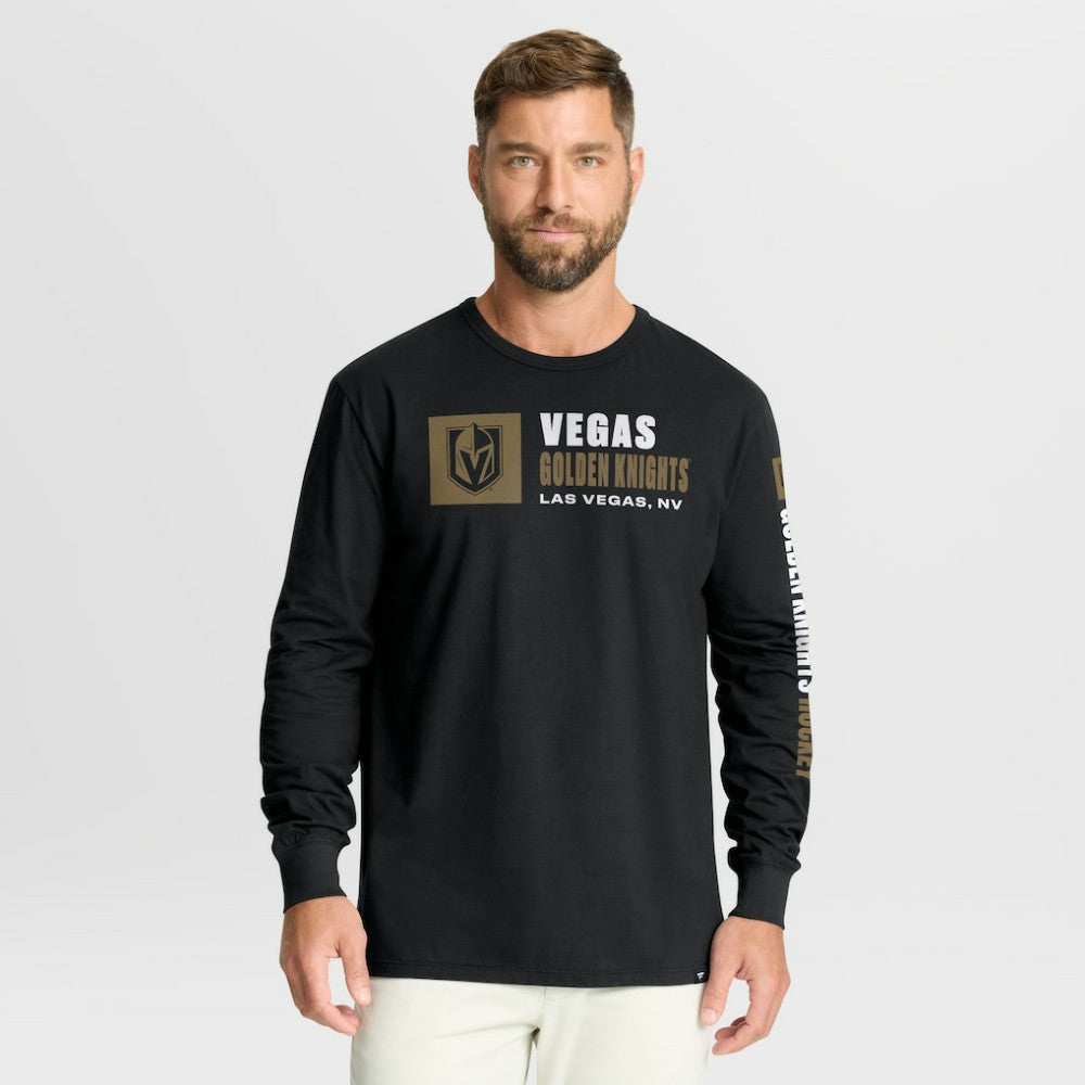 NHL Black Vegas Golden Knights Fanatics Goal Crease Legacy Long Sleeve T-Shirt