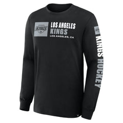 NHL Black Los Angeles Kings Fanatics Goal Crease Legacy Long Sleeve T-Shirt