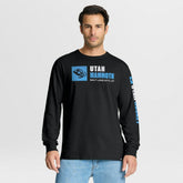 NHL Black Utah Mammoth Fanatics Goal Crease Legacy Long Sleeve T-Shirt