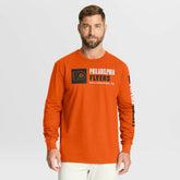 NHL Orange Philadelphia Flyers Fanatics Goal Crease Legacy Long Sleeve T-Shirt