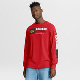 NHL Red Chicago Blackhawks Fanatics Goal Crease Legacy Long Sleeve T-Shirt