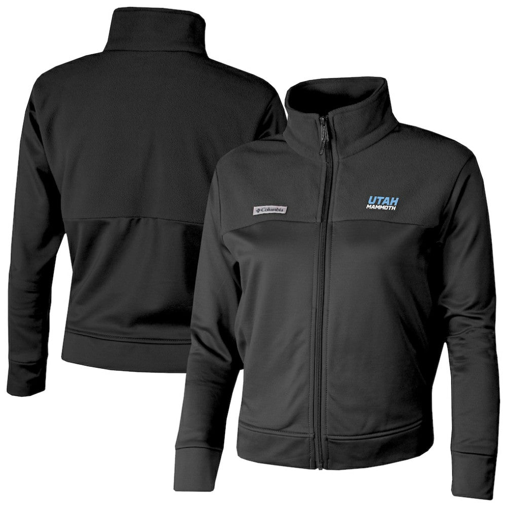 NHL Black Utah Mammoth Columbia Women's River Fleece Full-Zip Jacket