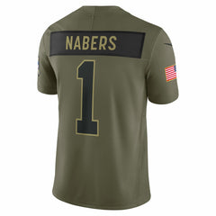 Malik Nabers 2025 Salute to Service Limited Jersey - New York Giants