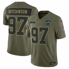 Aidan Hutchinson 2025 Salute to Service Limited Jersey - Detroit Lions