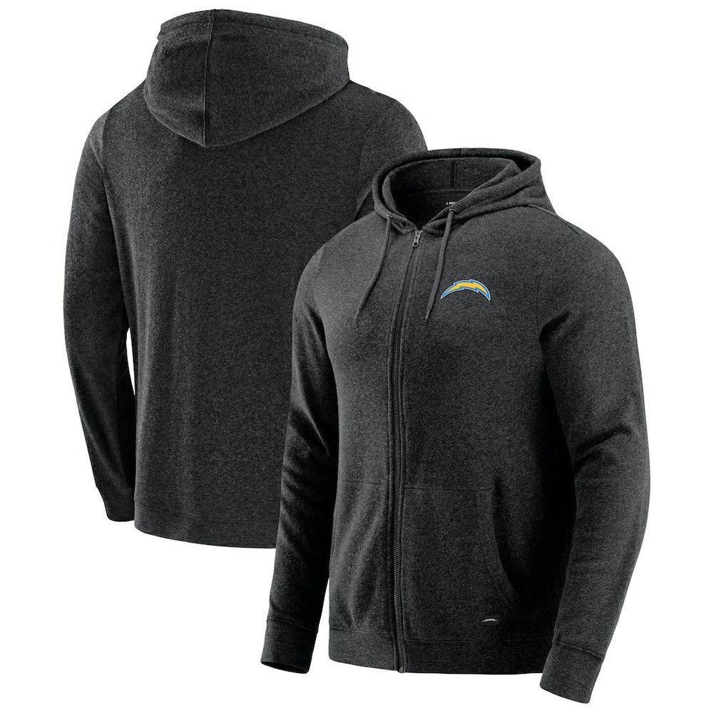 J. Palmer Players Lounge Tri-Blend Full-Zip Hoodie - Los Angeles Chargers