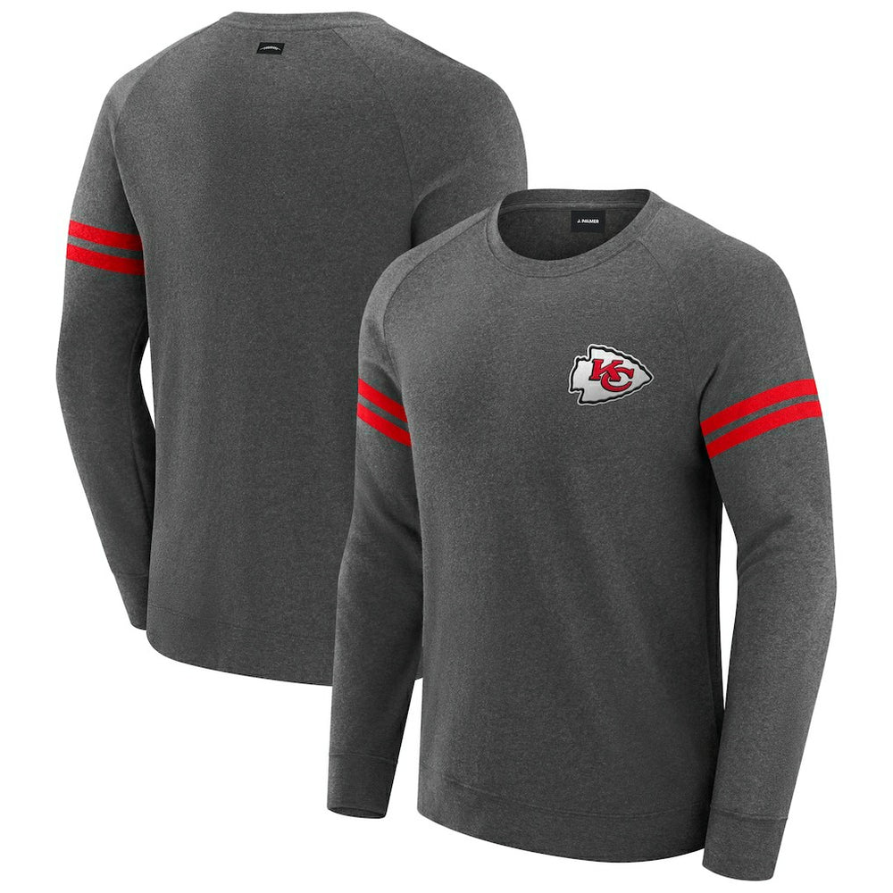 J. Palmer Players Lounge Raglan Tri-Blend Sweatshirt - Kansas City Chiefs