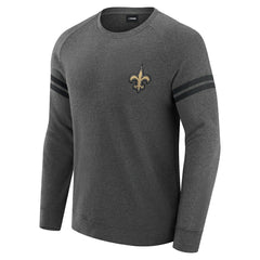 J. Palmer Players Lounge Raglan Tri-Blend Sweatshirt - New Orleans Saints
