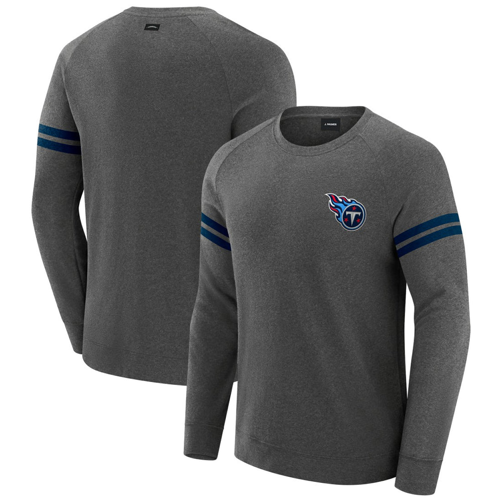 J. Palmer Players Lounge Raglan Tri-Blend Sweatshirt - Tennessee Titans