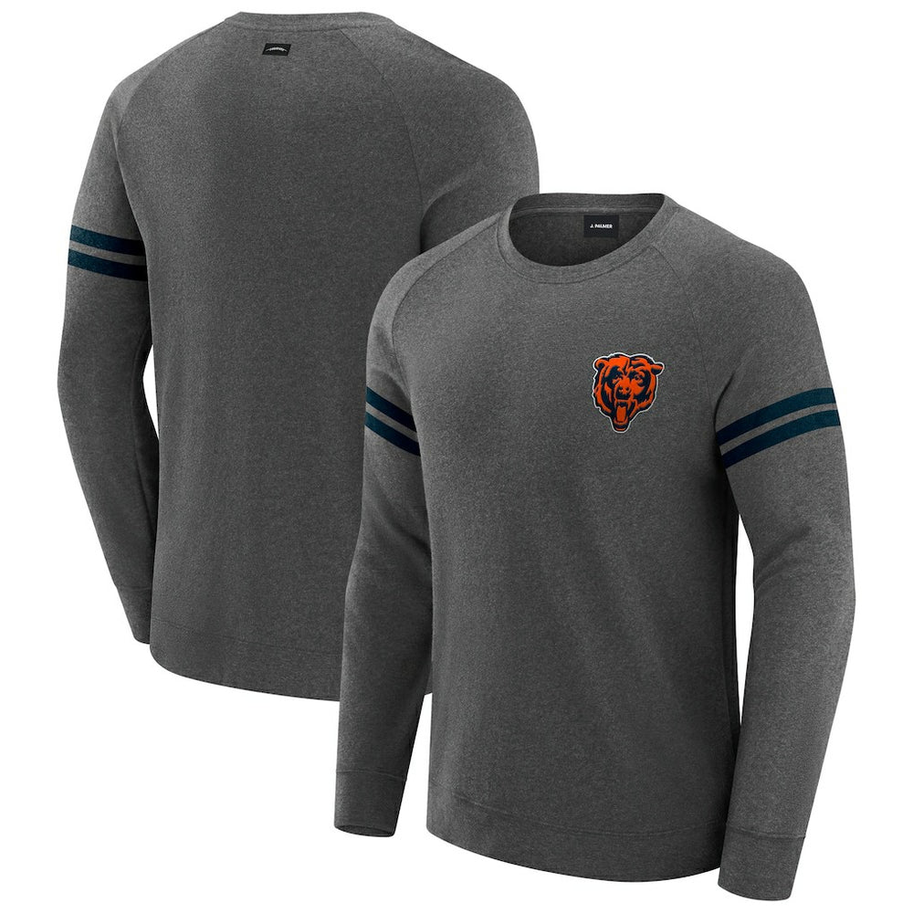 J. Palmer Players Lounge Raglan Tri-Blend Sweatshirt - Chicago Bears