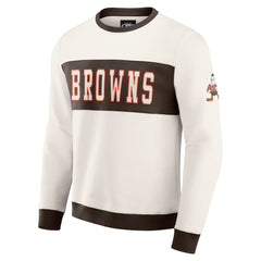 Darius Rucker Collection Colorblock Pullover Sweatshirt - Cleveland Browns