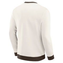 Darius Rucker Collection Colorblock Pullover Sweatshirt - Cleveland Browns