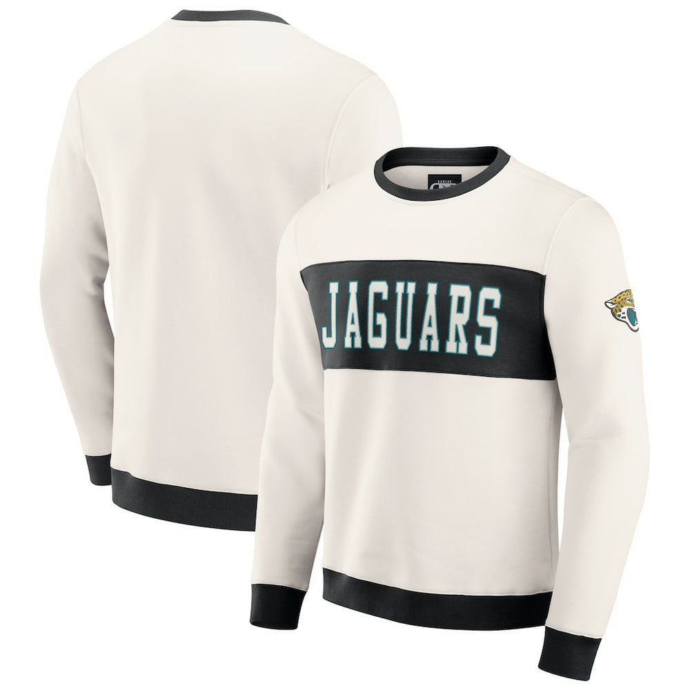 Darius Rucker Collection Colorblock Pullover Sweatshirt - Jacksonville Jaguars