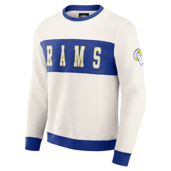 Darius Rucker Collection Colorblock Pullover Sweatshirt - Los Angeles Rams