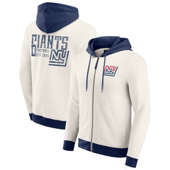 Darius Rucker Collection Distressed Graphics Full-Zip Hoodie - New York Giants