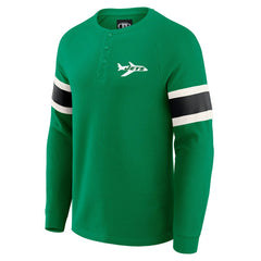 Darius Rucker Collection Waffle-Knit Raglan Long Sleeve Henley T-Shirt - New York Jets