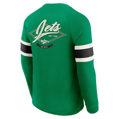 Darius Rucker Collection Waffle-Knit Raglan Long Sleeve Henley T-Shirt - New York Jets