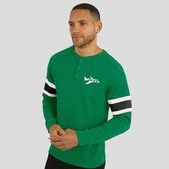 Darius Rucker Collection Waffle-Knit Raglan Long Sleeve Henley T-Shirt - New York Jets
