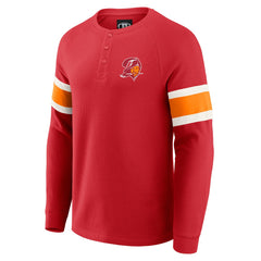 Darius Rucker Collection Waffle-Knit Raglan Long Sleeve Henley T-Shirt - Tampa Bay Buccaneers