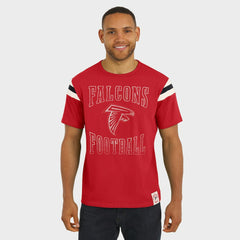 Darius Rucker Collection Football Stripe Sleeve T-Shirt - Atlanta Falcons